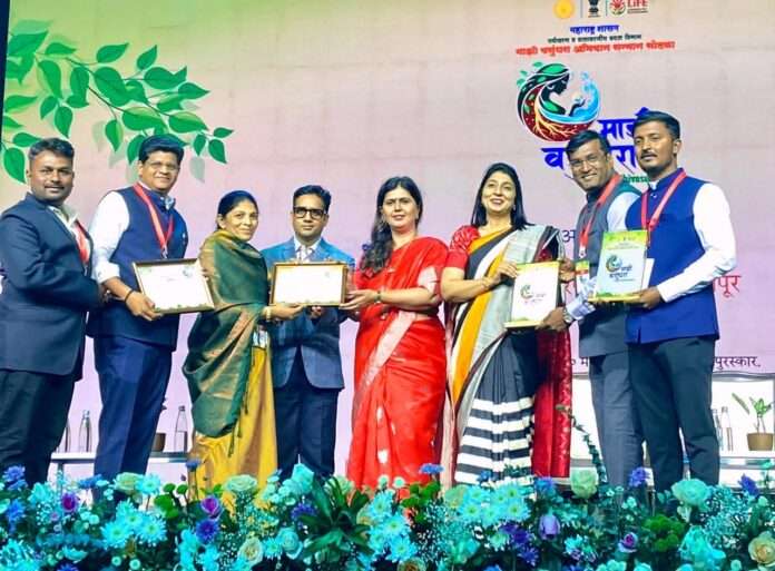 ahilyanagar muncipal corporation won mazi vasundhara award 2026