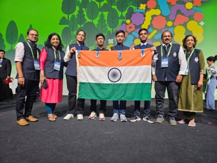 37th international biology olympiad india 3 gold medals