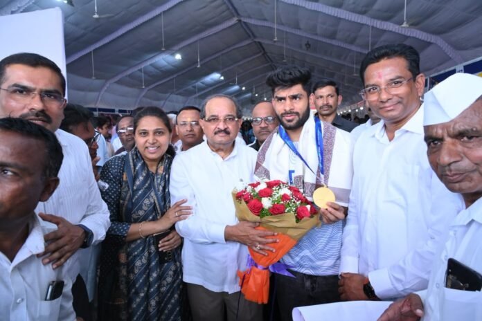 ahilyanagar gold medalist kabbadi player