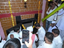 महेश सहकारी साखर कारखान्याच्या बॉयलरचे अग्निप्रदीपन